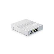 S3100-8TMS-P, 8-Port Gigabit Ethernet L2+ PoE+ Switch, 6 x PoE+ Ports, 2 x 5Gb PoE+ Ports@125W, 2 x 1Gb RJ45, with 2 x 10Gb SFP+ Uplinks, Broadcom Chip, Fanless<br/> This picture is about 3.
