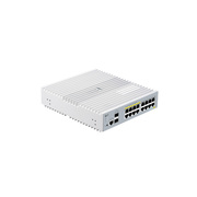 S3100-16TF-P, 16-Port Gigabit Ethernet L2+ PoE+ Switch, 8 x PoE+ Ports@125W, 8 x 1Gb RJ45, with 2 x 1Gb SFP Uplinks, Broadcom Chip, Fanless<br/> This picture is about S3100-16TF-P.