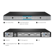 S5470-48Y 48ポート イーサネットL3スイッチ(48x 25Gb SFP28、8x 100Gb QSFP28アップリンク付き、PicOS®、MLAG対応) この写真はS5470-48Yに関するものです。