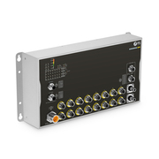 IES5110W-16U4XD, 16-Port Gigabit Ethernet L3 Managed Industrial PoE+ Switch, 16 x PoE+ Ports@100W, 2 x 10GBASE-T M12 Bypass, with 2 x 10Gb Q-ODC, -40 to 70°C Operating Temperature This picture is about 324509-4.