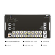 IES5110W-16U4XD, 16-Port Gigabit Ethernet L3 Managed Industrial PoE+ Switch, 16 x PoE+ Ports@100W, 2 x 10GBASE-T M12 Bypass, with 2 x 10Gb Q-ODC, -40 to 70°C Operating Temperature This picture is about 2.