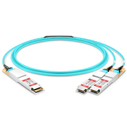 10m (33ft) Generic Compatible 400G QSFP-DD to 2 x 200G QSFP56 Active Optical Breakout Cable This picture is about 10.