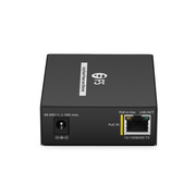 IES1110W-2PD, Iniettore PoE a Lunga Distanza su UTP Fast Ethernet 1 Porta 10/100M, 1 x Ingresso PoE+ a 1 x Uscita 10/100BASE-T RJ45, Temperatura Operativa -20 a 70°C Questa immagine riguarda 2.