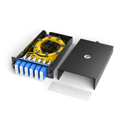 FHD® LC Splice Cassette with Pigtails, 24 Fibers OS2 Single Mode,12 x LC UPC Duplex (Blue), 0.3dB Max. This picture is about splice cassettes Internal diagram.