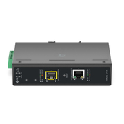 産業用マネージド 1x 10/100/1000Base-TイーサネットRJ45 to 1x 100/1000/2500Base-X イーサネットSFP ギガビットイーサネットメディアコンバーター、アメリカンプラグ規格 この写真はIMMC-1F1Tに関するものです。