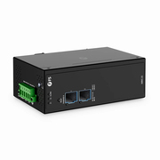 Industrial Managed 2x 100M/1G/2.5G/10GBase-X SFP+ 10Gigabit Fiber Media Converter This picture is about IMMC-2S--1.