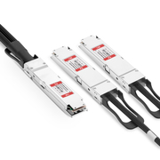 Cable eléctrico activo de cobre 800G OSFP compatible genérico (1m/3ft, Finned Top a 2 x 400G OSFP Flat Top, Breakout) Esta imagen trata sobre OSFP-800G-2OFLAE01.