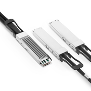 Cable eléctrico activo de cobre 800G OSFP compatible genérico (1m/3ft, Finned Top a 2 x 400G OSFP Flat Top, Breakout) Esta imagen trata sobre OSFP-800G-2OFLAE01.