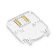 12 Fibers Fusion Splice Tray, ABS Plastic, 0.39''x4.33''x5.12'', Suitable for FS-S010-1O4R-6-12F This picture is about 2.