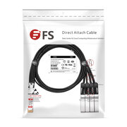 0.5m (2ft) NVIDIA/Mellanox Compatible 200G QSFP-DD to 8 x 25G SFP28 Ethernet Passive Direct Attach Copper Breakout Cable This picture is about 1.