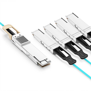3m (10ft) NVIDIA/Mellanox Compatible 400G QSFP-DD to 4 x 100G QSFP56 Ethernet Active Optical Breakout Cable This picture is about 5.