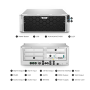 NVR724-256C, 256-Channel Network Video Recorder, Record 256CH 4K@30fps, Live View/Playback 5CH 4K@30fps, Supports up to 24x10TB Hard Drive (Not Included) This picture is about 174020.