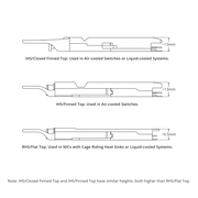 This picture is about 散热齿对比图.