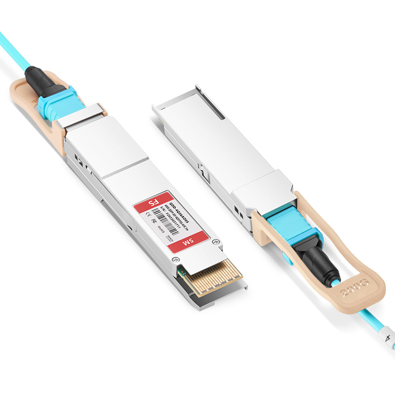 5m (16ft) Cisco Compatible 400G QSFP-DD to 4x100G QSFP56 Active Optical Breakout Cable