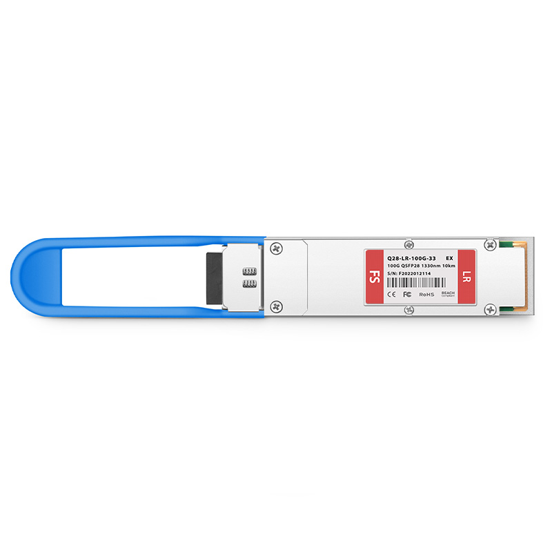 Módulo transceptor/Transceiver óptico compatible con Extreme 100G-LR-QSFP10KM, 100GBASE-LR QSFP28 Single Lambda 1330nm 10km DOM LC dúplex SMF