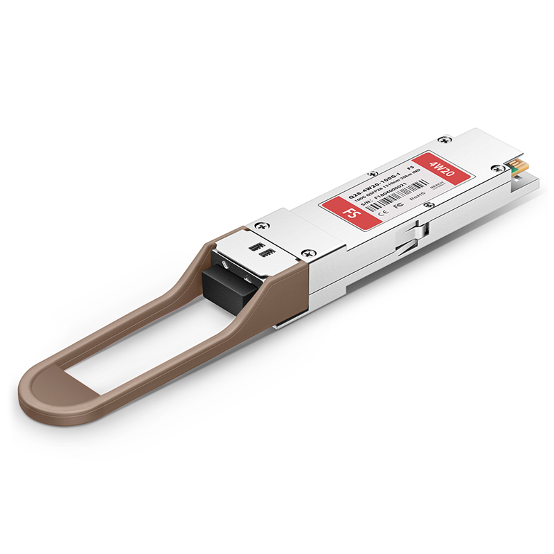 100GBASE4WDM20 QSFP28 1310nm 20km Industrial DOM Duplex LC SMF