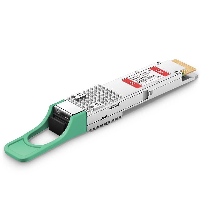FS for Mellanox MMS1V90-WR Compatible 400GBASE-LR4 QSFP-DD PAM4 1310nm 10km DOM Duplex LC SMF Optical Transceiver Module