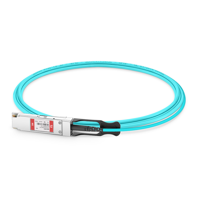 Cable Óptico Activo 100G QSFP28 a QSFP28 5m (16ft) - Compatible con HW QSFP-100G-AOC5M