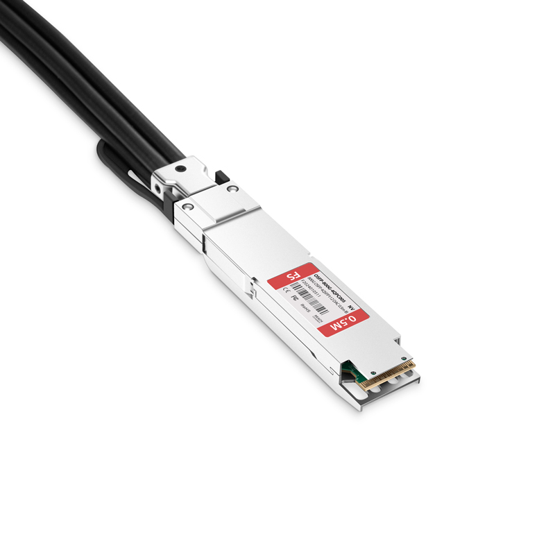 0.5m (2ft) NVIDIA InfiniBand Compatible 800G NDR OSFP Finned Top to 4 x ...