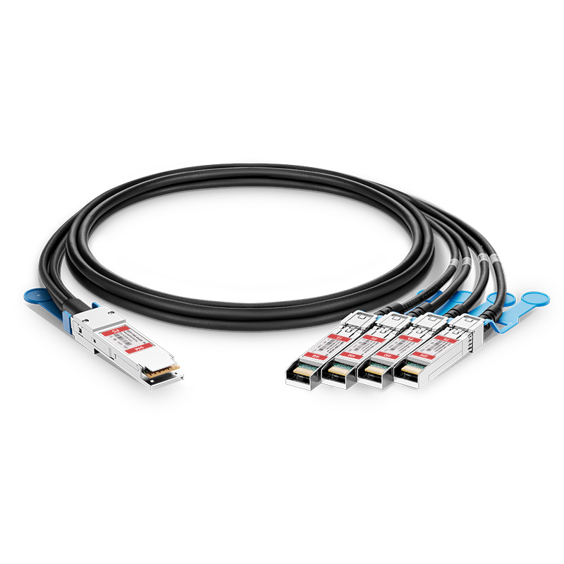 9m (29ft) HW Compatible 100G QSFP28 to 4 x 25G SFP28 Active Direct Attach Copper Breakout Cable This picture is about 1.