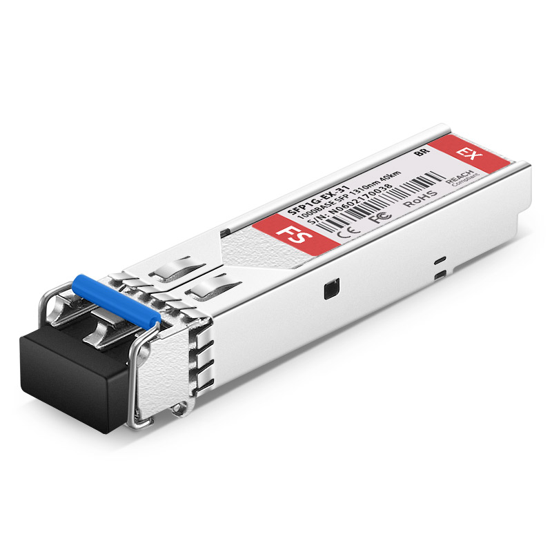 Brocade E1MG-EX-40 Compatible 1000BASE-EX SFP 1310nm 40km DOM Duplex LC/UPC SMF Optical Transceiver Module This picture is about 1.