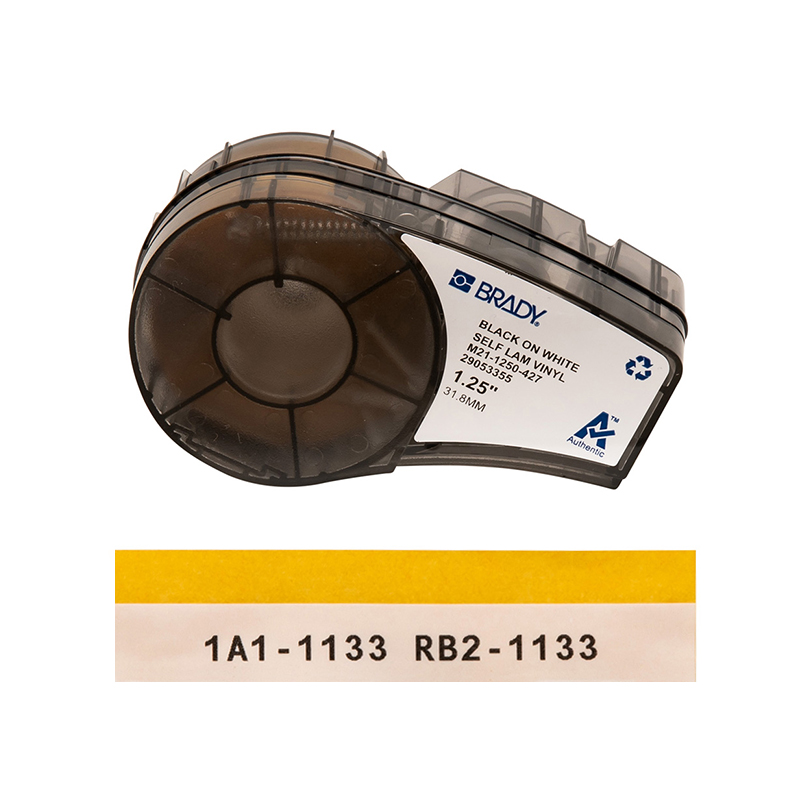 Zelf-laminerende labels met lint, 1,25 inch breed, voor M210/M211-printers