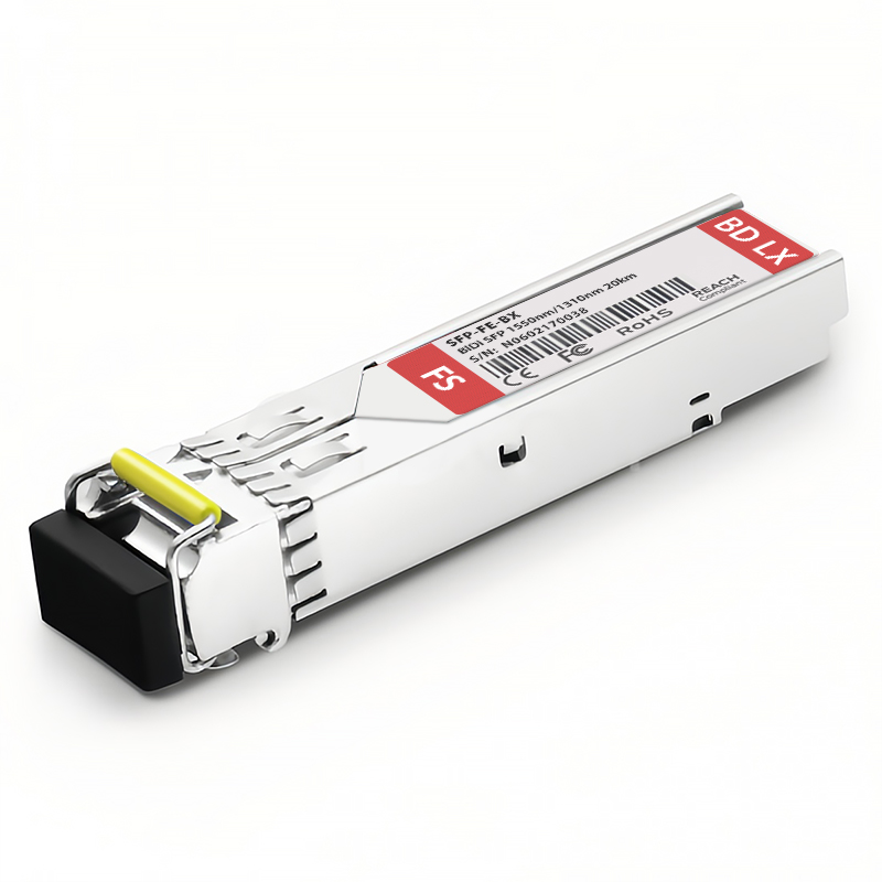 Customized 100BASE-BX-D SFP BiDi 1550nm-TX/1310nm-RX 20km Simplex LC/SC SMF Transceiver Module