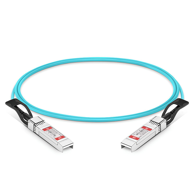 5m (16ft) NVIDIA/Mellanox Compatible 25G SFP28 Ethernet Industrial Active Optical Cable This picture is about 190097.