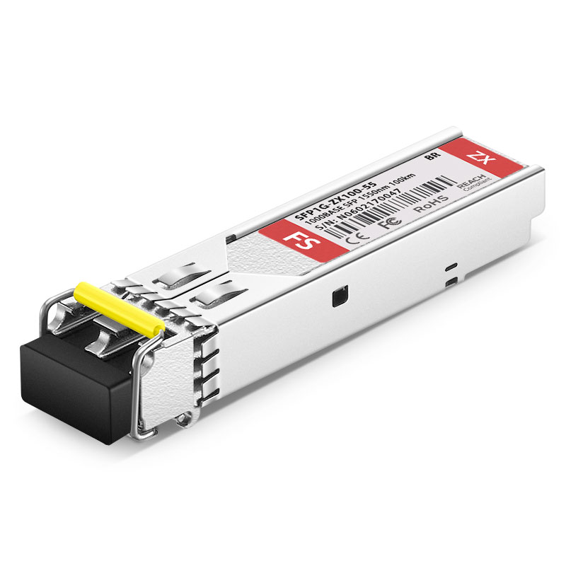 Brocade E1MG-EZX-100 Compatible 1000BASE-EZX SFP 1550nm 100km DOM Duplex LC/UPC SMF Optical Transceiver Module This picture is about 1.