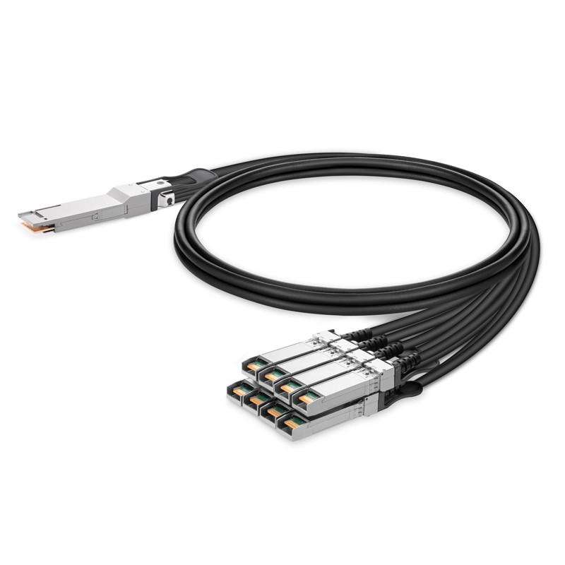 2m (7ft) Dell Compatible 200G QSFP-DD to 8 x 25G SFP28 Passive Direct Attach Copper Breakout Cable This picture is about 5.