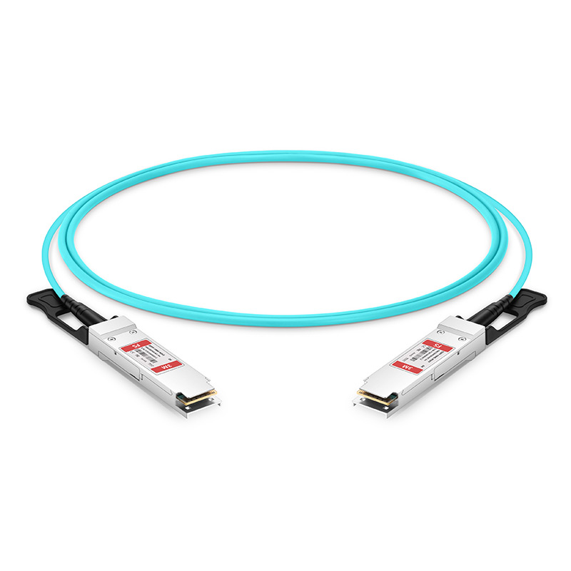 3m (10ft) Dell (DE) AOC-QSFP28-100G-3M Compatible 100G QSFP28 Active Optical Cable This picture is about 1.
