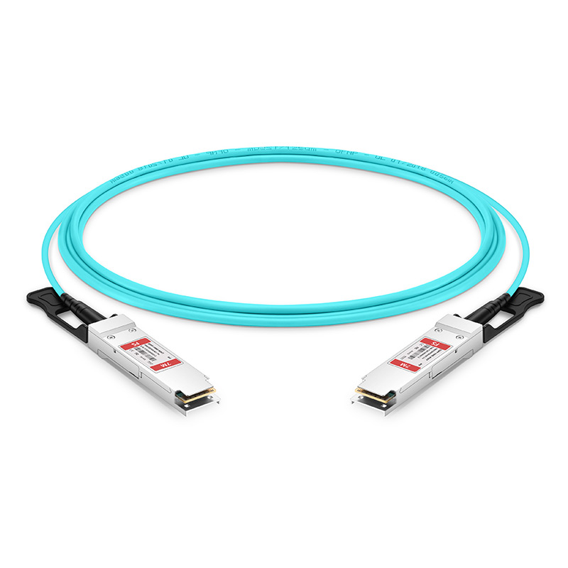 7m (23ft) HW QSFP-100G-AOC7M Compatible 100G QSFP28 Active Optical Cable This picture is about 1.