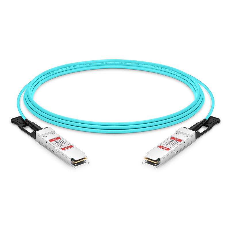 20m (66ft) 100G QSFP28 Active Optical Cable for FS Switches This picture is about 1.