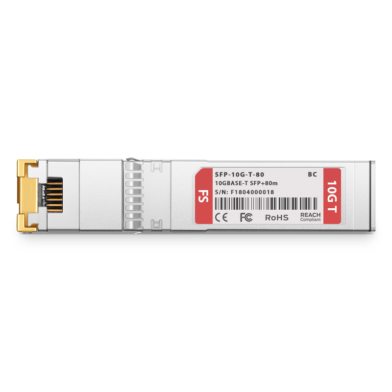 Broadcom互換 10GBASE-T SFP+光モジュール(銅線 80m RJ-45 LOS