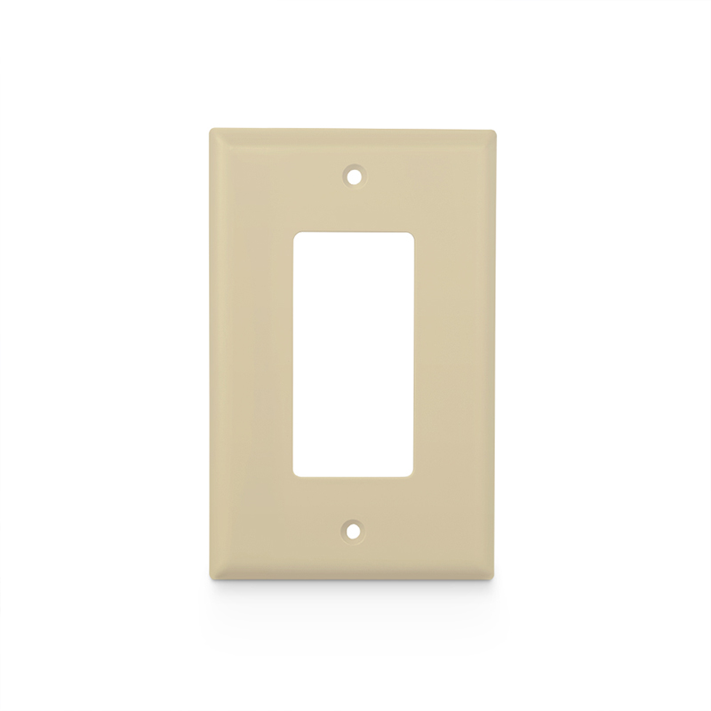 Single Gang FFSystem™ Screwless Faceplate Frame, White, 4.87"x2.95"