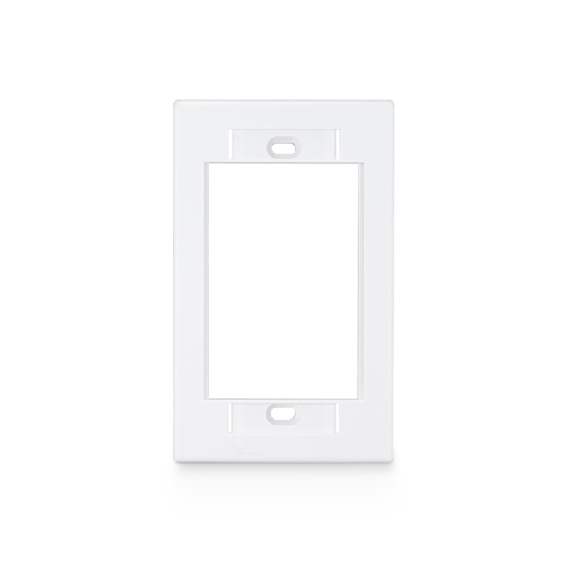 Single-Gang MOS Faceplate Frame, Wit