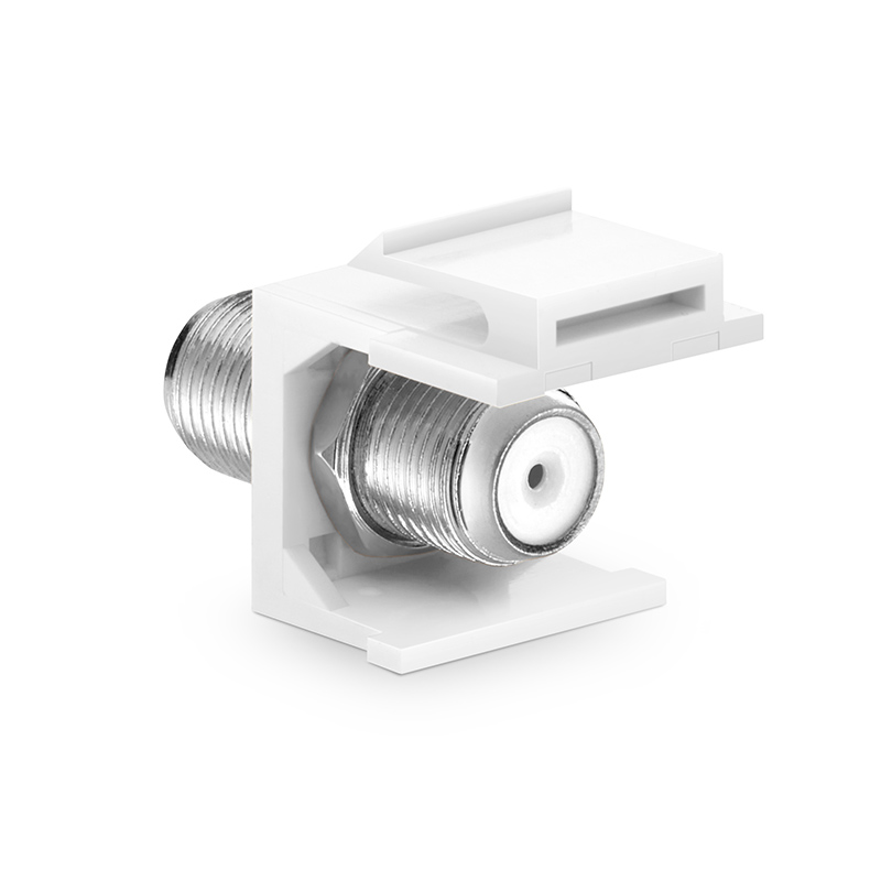 【同梱】w179(10×). Feedthrough SyncEase™ F-Connector, Gold-Plated, White