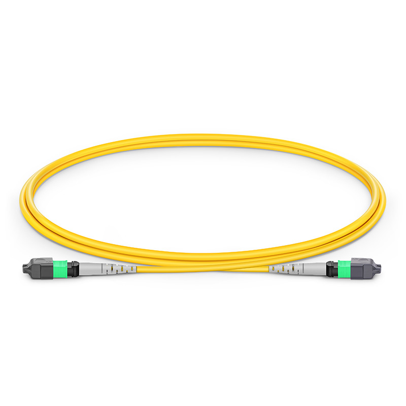 1m (3ft) MTP&reg; Jumper, MTP&reg;-8 APC (Female) to MTP&reg;-8 APC (Female), 8 Fibers, Single Mode (OS2), Plenum (OFNP), 0.35dB Max, Type B
