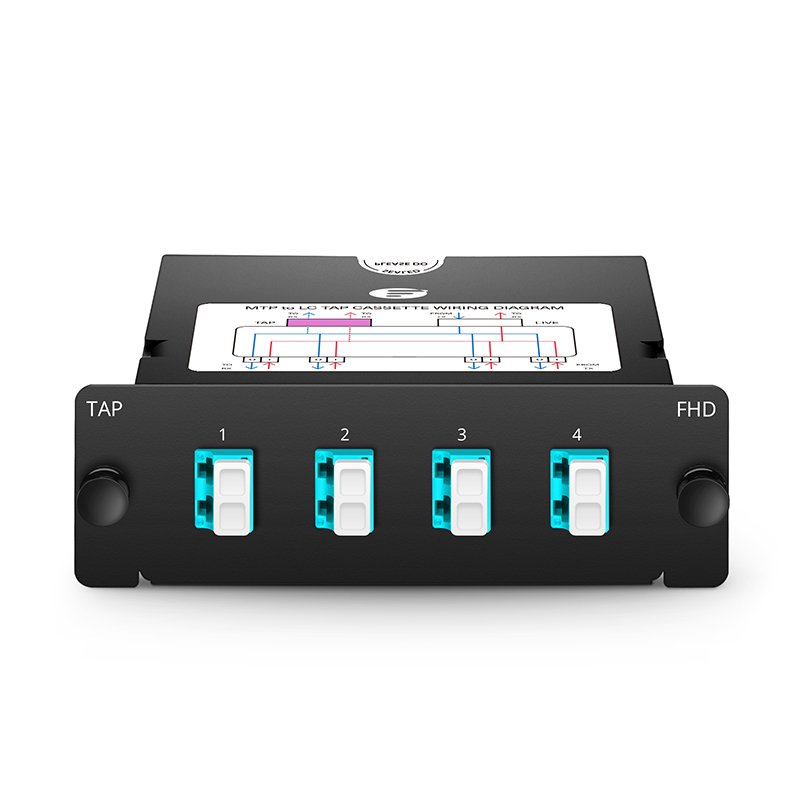 Customized FHD&reg; MTP&reg;-LC TAP Cassette, OM4 Multimode