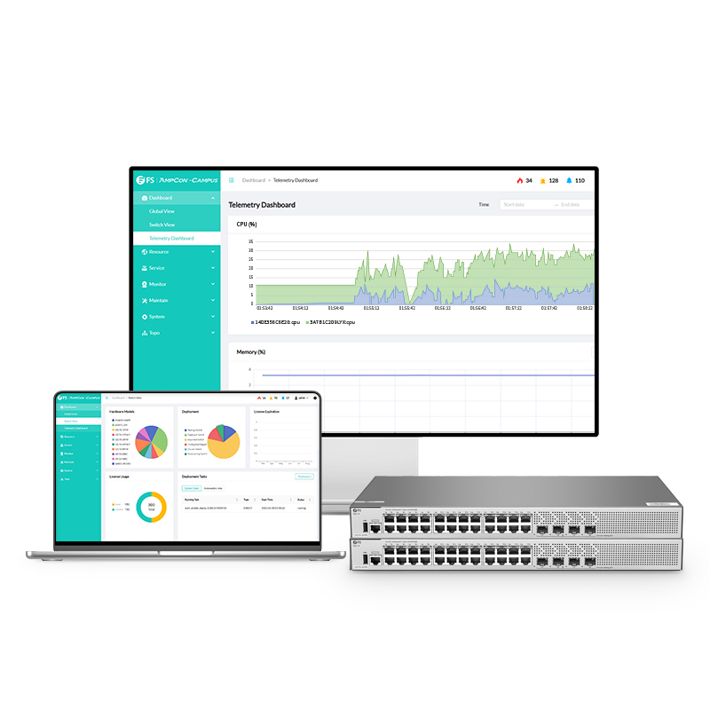 S3270-24TM, 24-Port Gigabit Ethernet L2+ Switch, 24 x Gigabit RJ45, with 4 x 1/2.5Gb SFP Uplinks, PicOS&reg;, Broadcom Chip