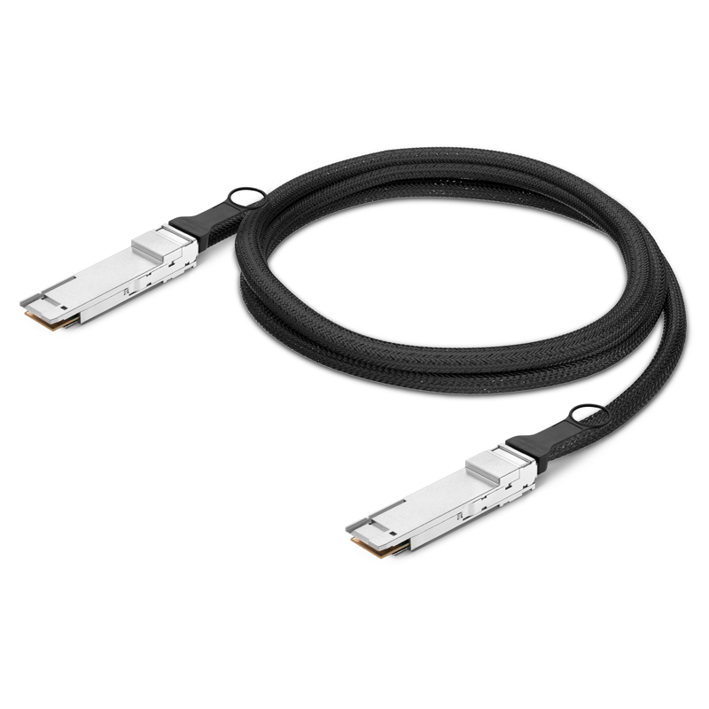 0.5m (2ft) Generic Compatible 400G QSFP-DD Passive Direct Attach Copper Twinax Cable This picture is about 5.