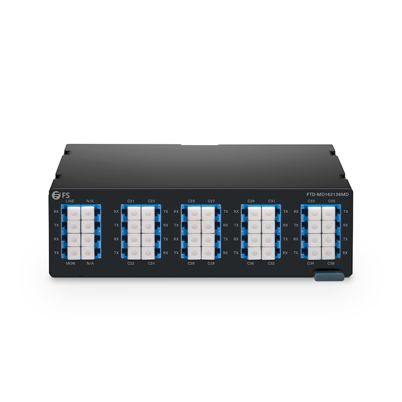 16-канальный DWDM двухволоконный Mux/Demux, C21-C36, MON порт