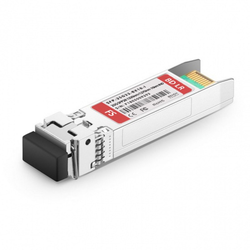 Customized 25GBASE-D SFP28 BiDi 1330nm-TX/1270nm-RX 10km Simplex LC/UPC SMF Transceiver Module (Industrial)