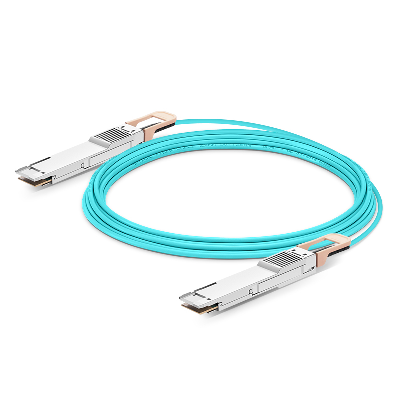 5m (16ft) Generic Compatible 800G QSFP-DD Active Optical Cable This picture is about .