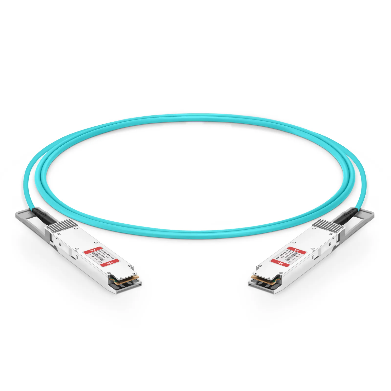 1m (3ft) NVIDIA/Mellanox Compatible 800G OSFP 8 x 100G PAM4 IHS/Finned Top InfiniBand NDR Active Optical Cable