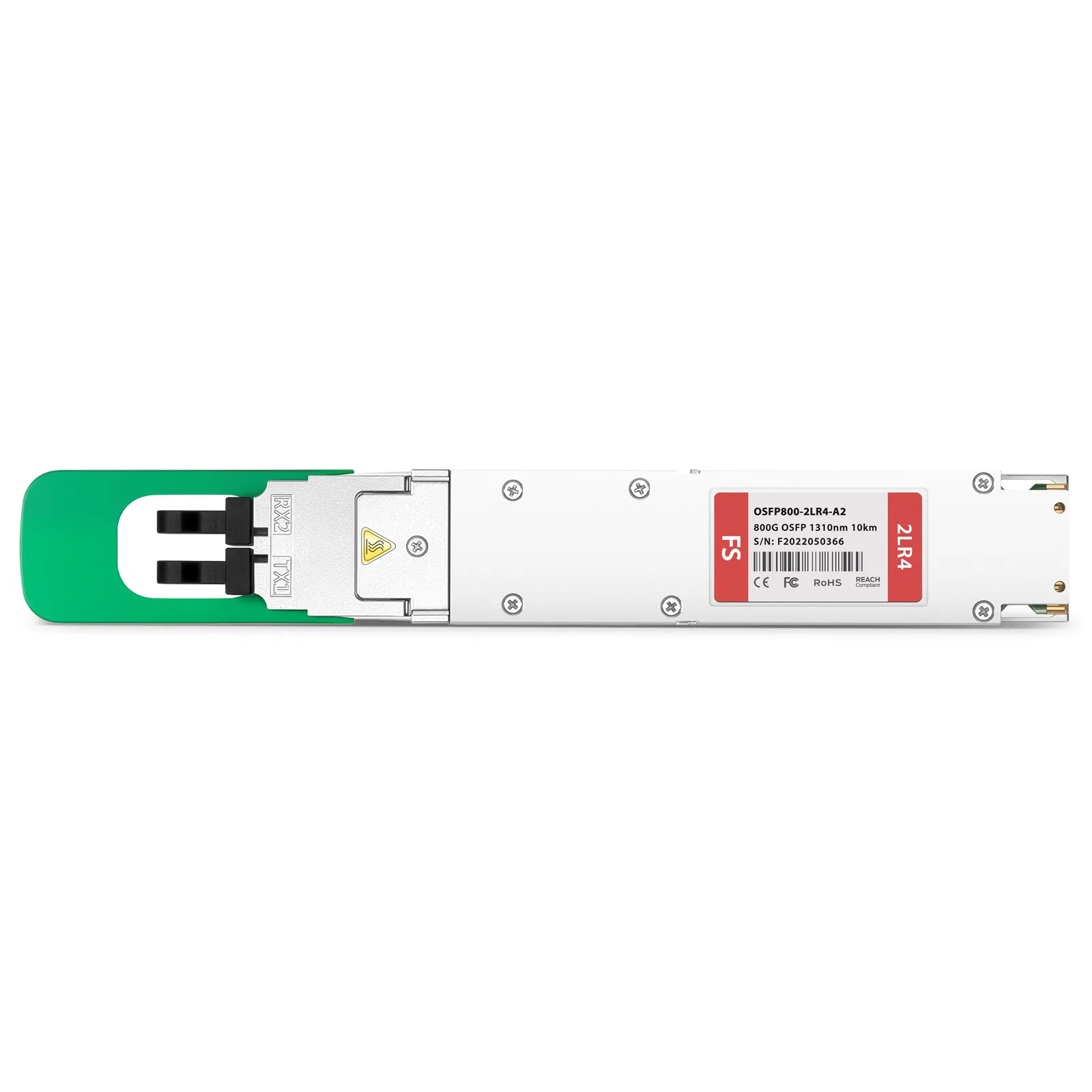 Customized 800GBASE 2 x LR4 OSFP IHS/Closed Finned Top 8 x 100G PAM4 1310nm 10km Dual Duplex LC/UPC SMF Transceiver Module