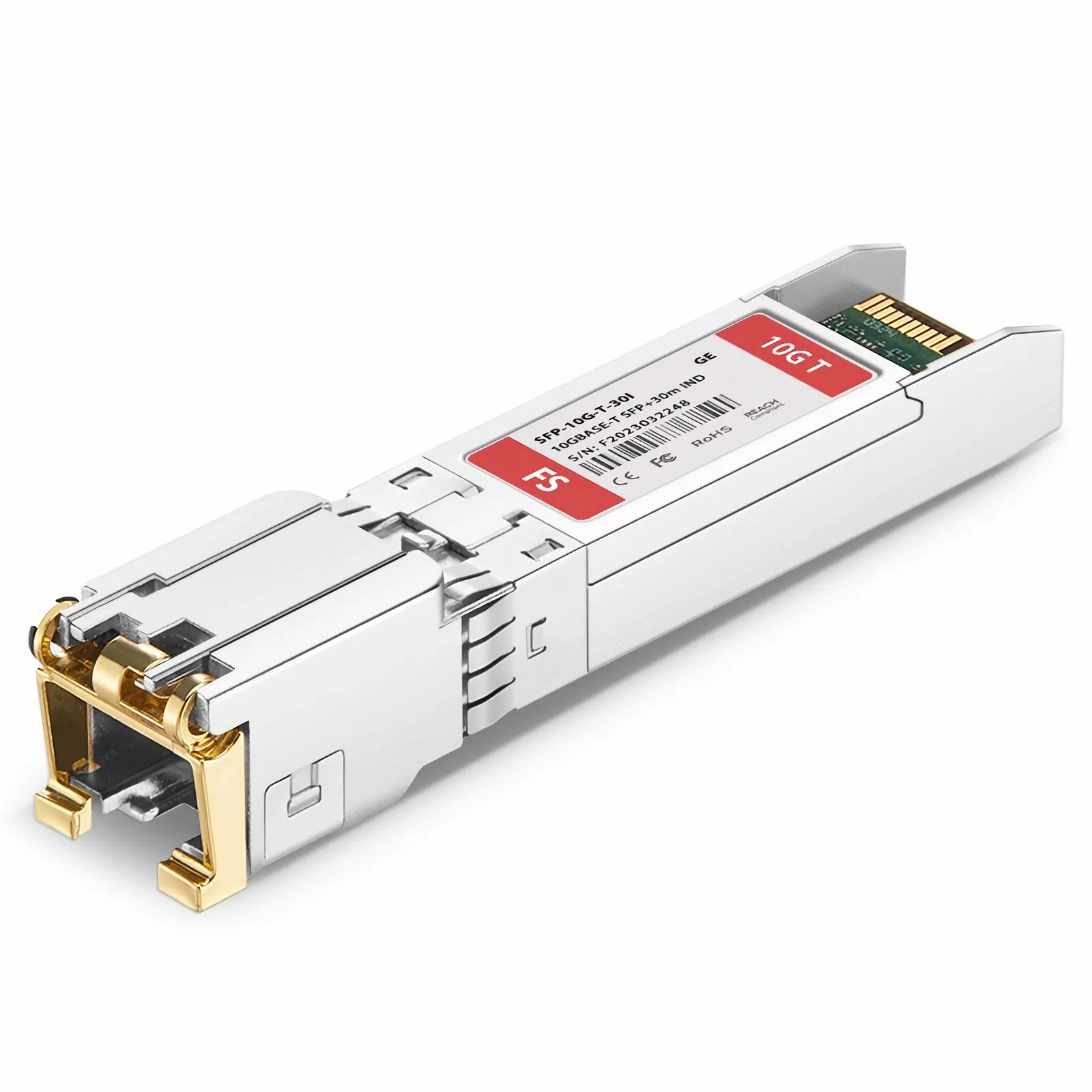 画像参照用 10GBASE-T SFP+対応 汎用 RJ-45 インダストリアル トランシーバー