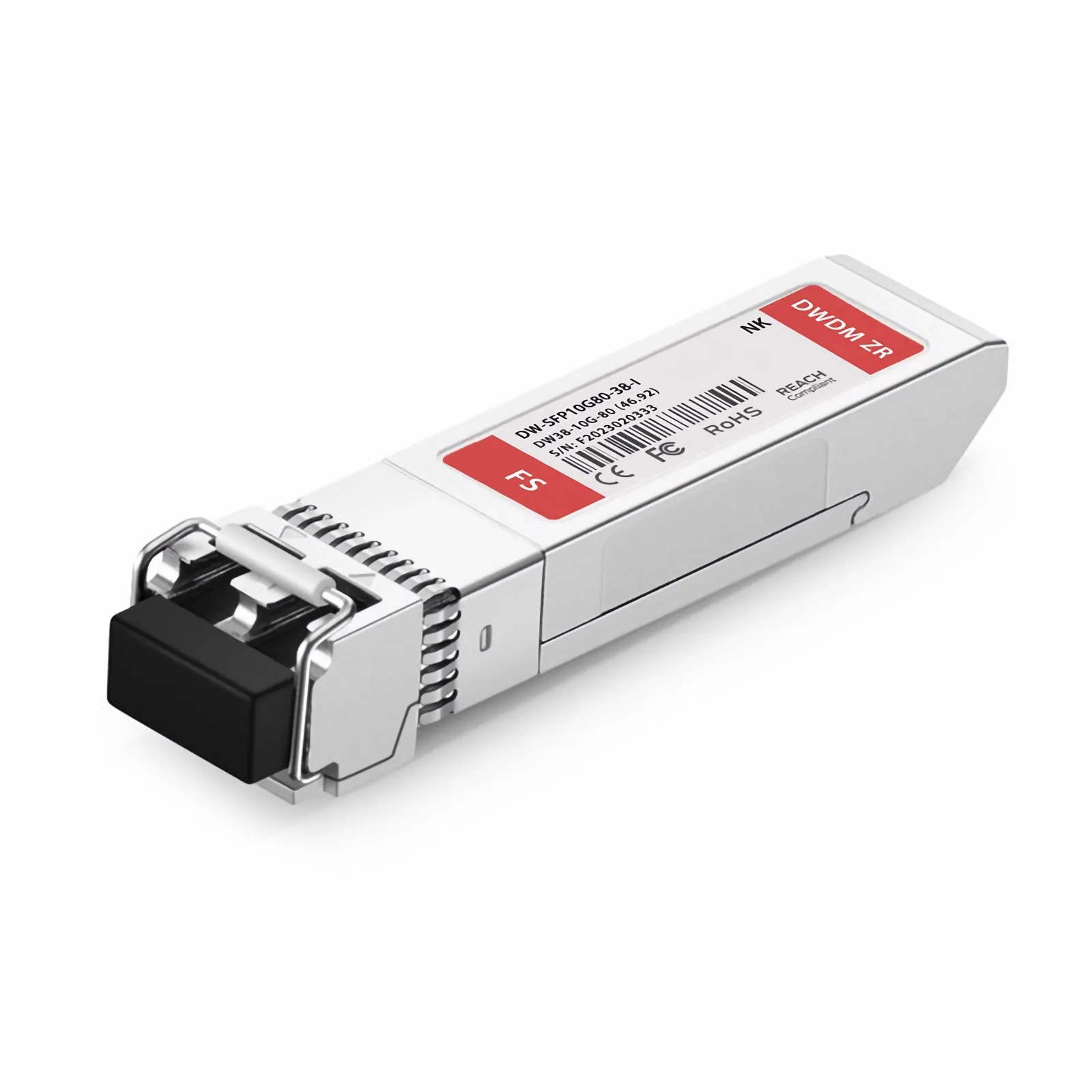 NOKIA C38 Compatible SFP+ 10G DWDM 1546.92nm 100GHz 80km DOM Duplex LC/UPC SMF Optical Transceiver Module For 4G Wireless (Industrial) This picture is about 38.