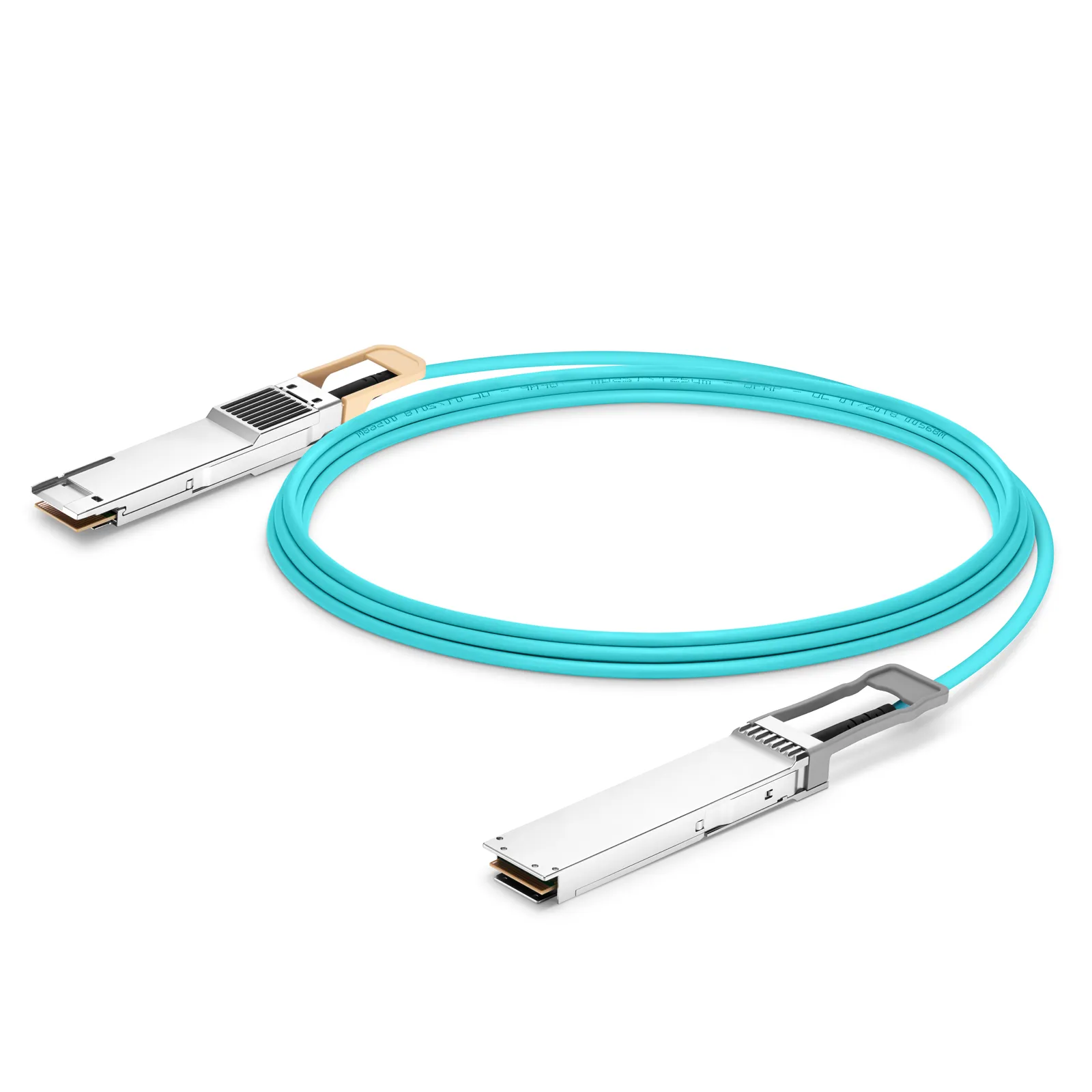 15m (49ft) Arista Networks Compatible 400G OSFP 8 x 50G PAM4 RHS/Flat Top to 400G QSFP-DD 8 x 50G PAM4 Active Optical Cable