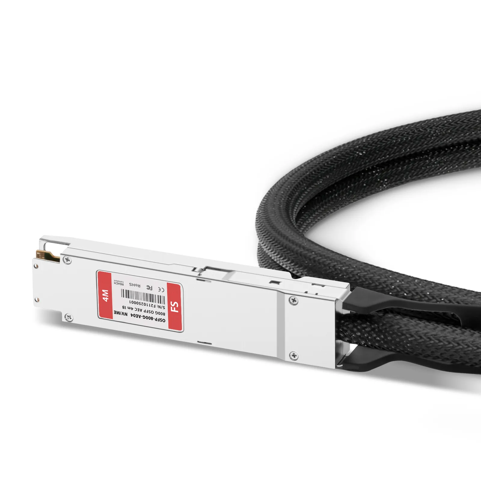 NVIDIA/Mellanox対応 4m (13ft) 800G OSFP 8 x 100G PAM4 IHS/Finned